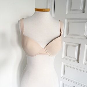 Naja Bra Cream Nude Push-up Molded Cup Inside Design Size 34DD